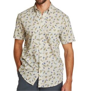 Eddie Bauer Short Sleeve Baja Shirt Fish Print Men’s 2XB NWT Summer Lightweight